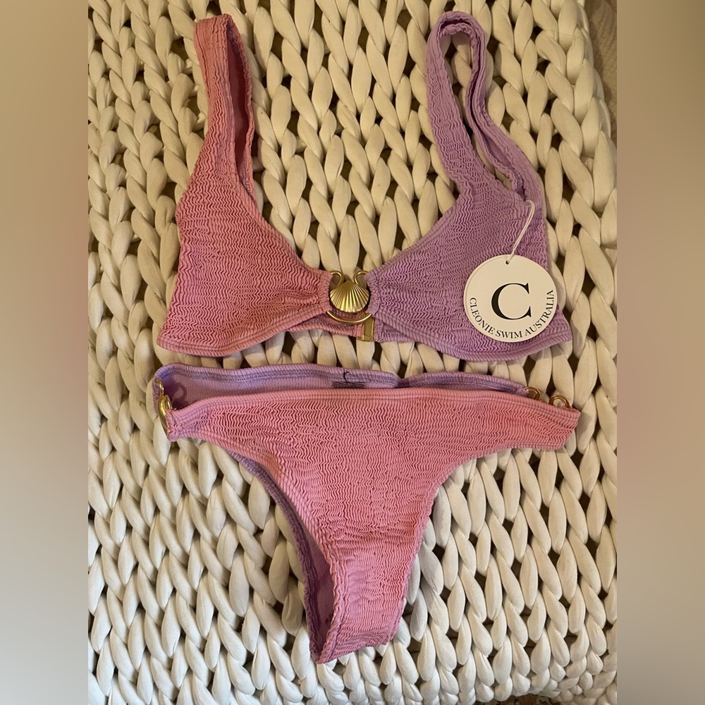 Cleonie crinkle bathing suit